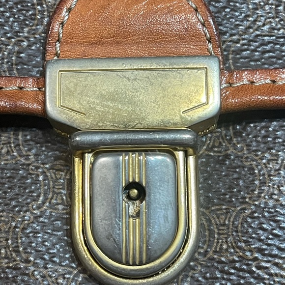 Vintage Celine Macadam canvas clutch bag - Picture 3 of 16